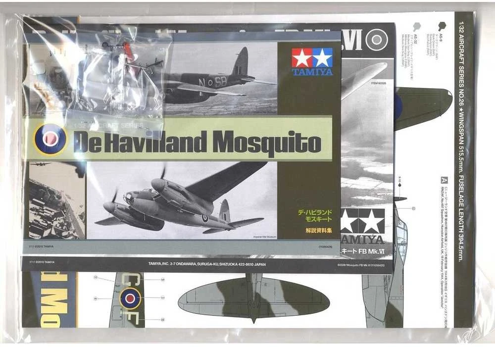 Tamiya De Havilland Mosquito FB Mk.VI 1/32 plastikinis lėktuvo modelis (60326)