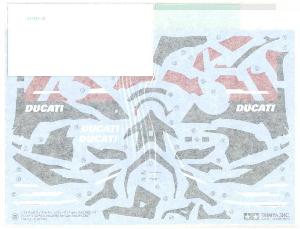Tamiya Ducati Superleggera V4 1/12 plastikinis motociklo modelis