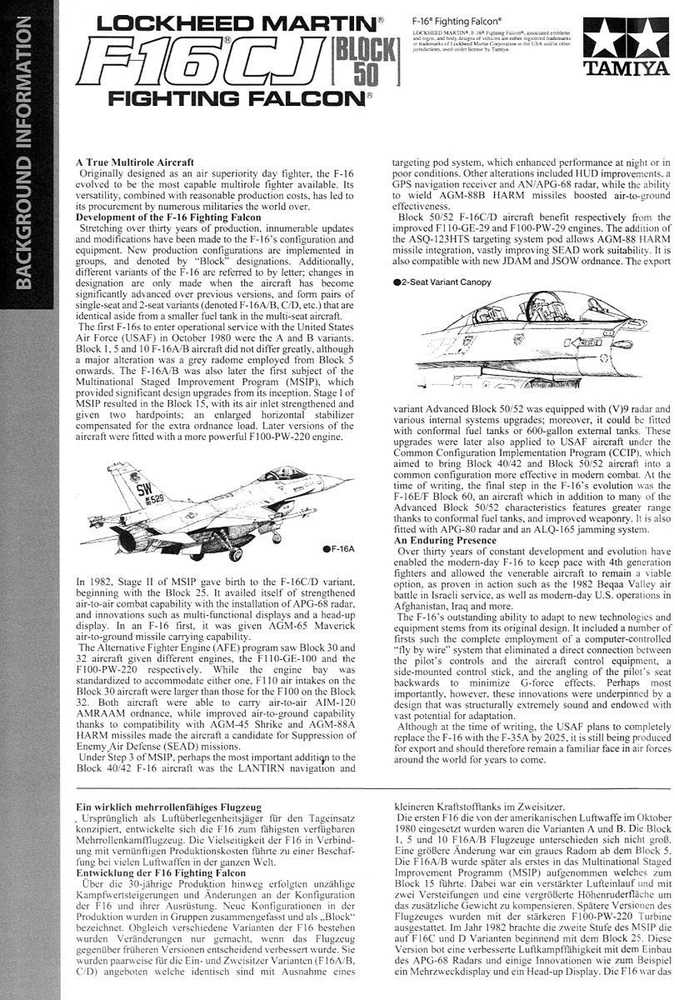 Tamiya F-16CJ Fighting Falcon 1/72 plastikinis lėktuvo modelis