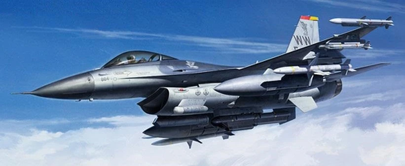 Tamiya F-16CJ Fighting Falcon naikintuvo plastikinis modelis 1/72