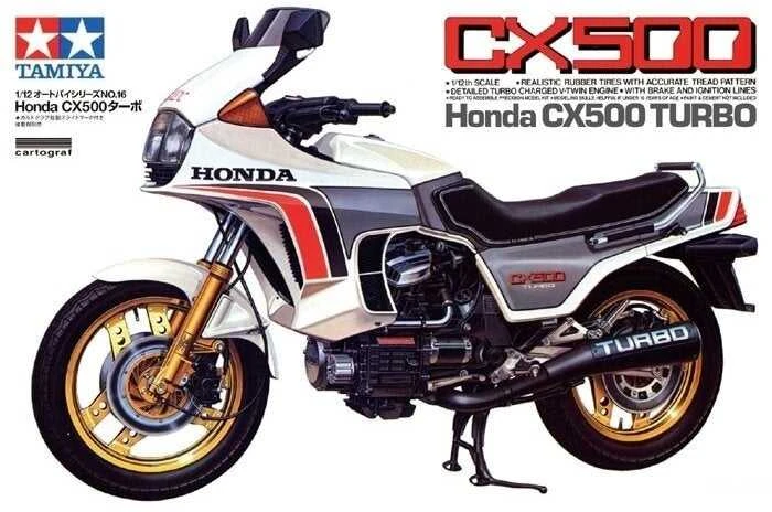 Tamiya Honda CX500 Turbo 1/12 motociklo plastikinis modelis