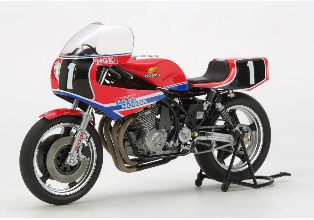 Tamiya Honda RS1000 ištvermės lenktynių motociklas 1981 1/12