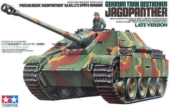Klijuojamas modelis Tamiya TA35203 - German Tank Destroyer Jagdpanther Late Version