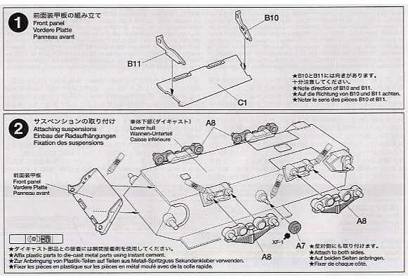 Tamiya Jagdpanzer 38(t) Hetzer vidutinė versija 1/48 tanko rinkinys