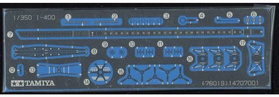 Tamiya japonų povandeninis laivas I-400 1/350 plastikinis rinkinys