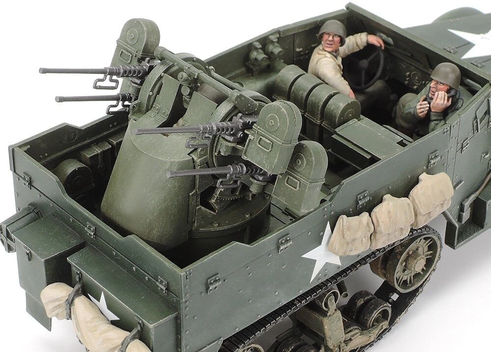 Tamiya JAV M16 Multiple Gun Motor Carriage su 3 figūrėlėmis 1/35 35081