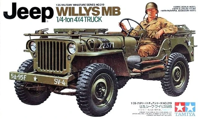 Tamiya Jeep Willys MB 1/35 plastikinis karinio džipo modelis rinkiniui