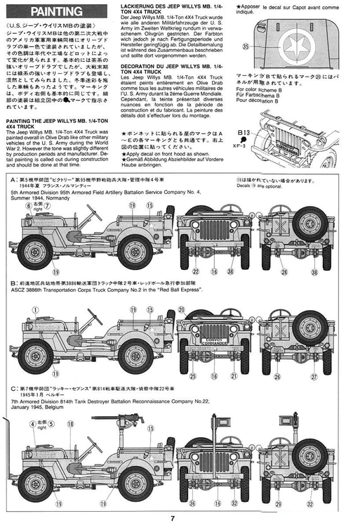 Tamiya Jeep Willys MB 1/35 plastikinis karinio džipo modelis rinkiniui
