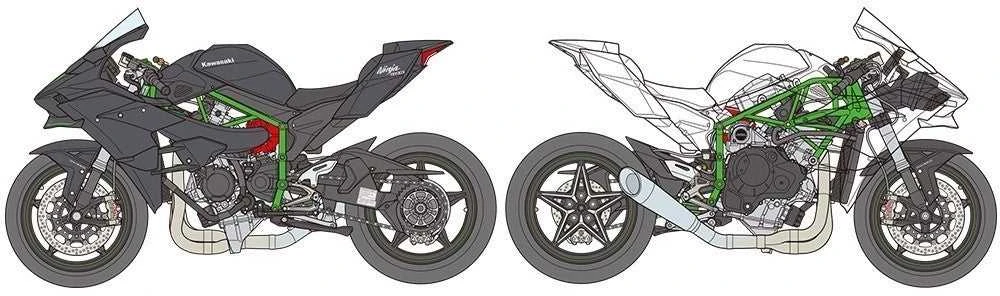 Tamiya - Kawasaki Ninja H2R, 1/12, 14131