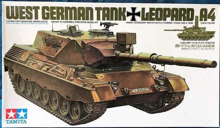 Plastikinis surenkamas modelis Tamiya West German Leopard A4