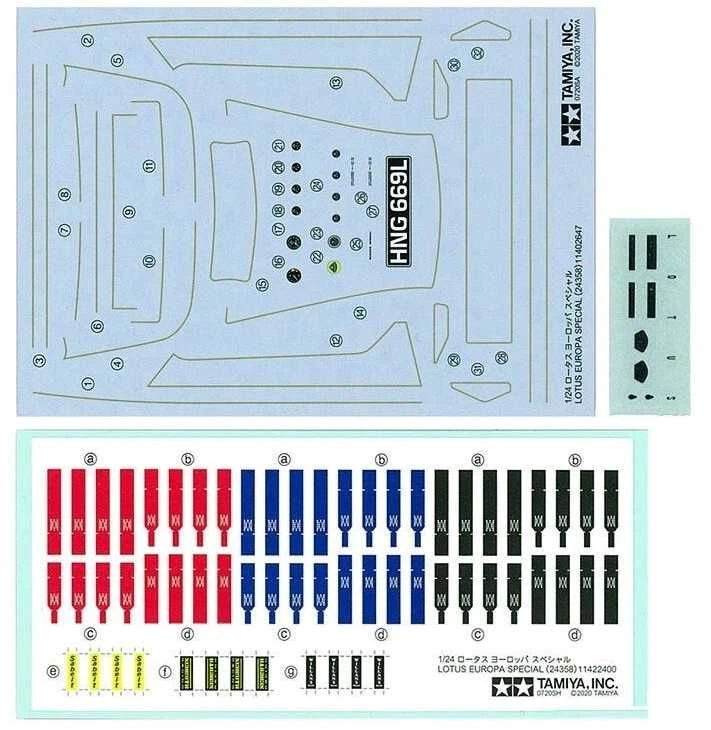 Tamiya Lotus Europa Special 1:24 plastikinis surenkamas modelis 24358