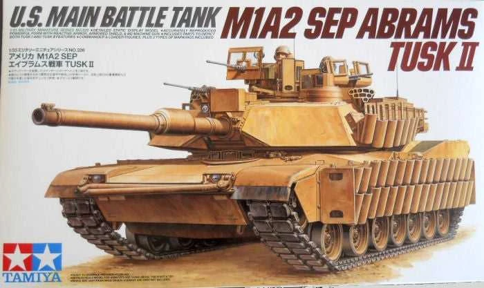 Tamiya M1A2 SEP Abrams TUSK II tanko modelis 1/35