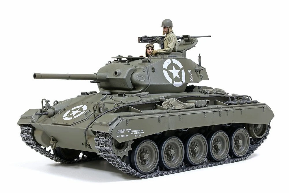 Tamiya M24 Chaffee JAV lengvojo tanko modelis 1/35 (Europa)