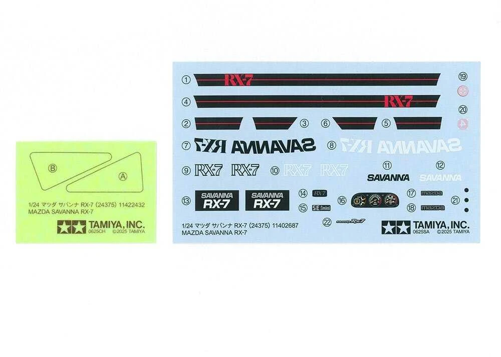 Tamiya Mazda Savanna RX-7 1/24 plastikinis surenkamas modelis