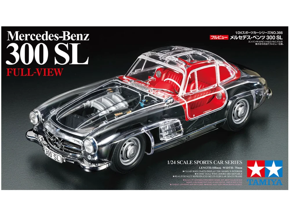 Tamiya Mercedes-Benz 300SL Full-View 1/24 plastikinis modelis