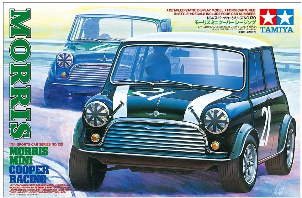 Tamiya Morris Mini Cooper Racing lenktyninio automobilio modelis 1/24, 24130
