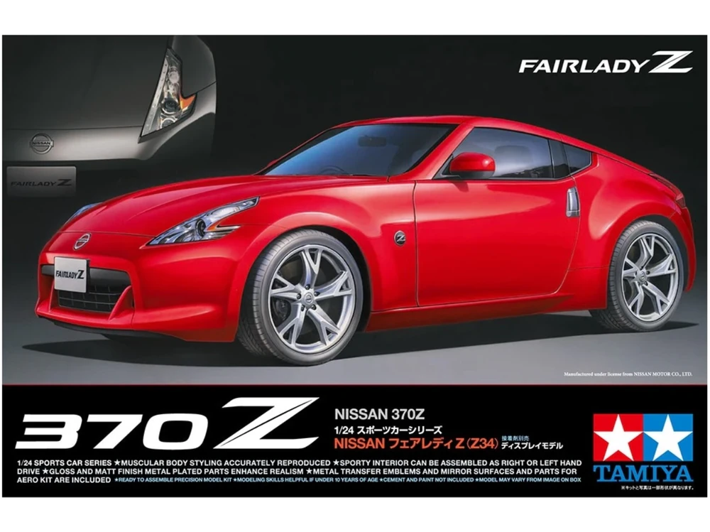 Tamiya Nissan 370Z Fairlady Z 1/24 surenkamas plastikinis modelis