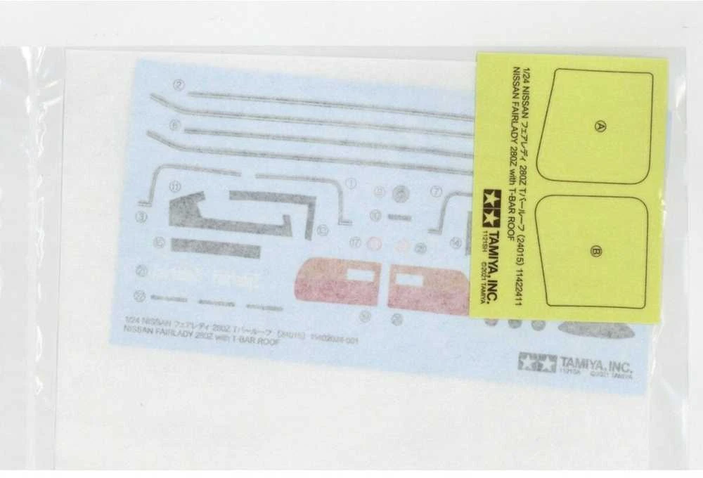Tamiya Nissan Fairlady 280Z su T-Bar stogu, 1/24 plastikinis modelis