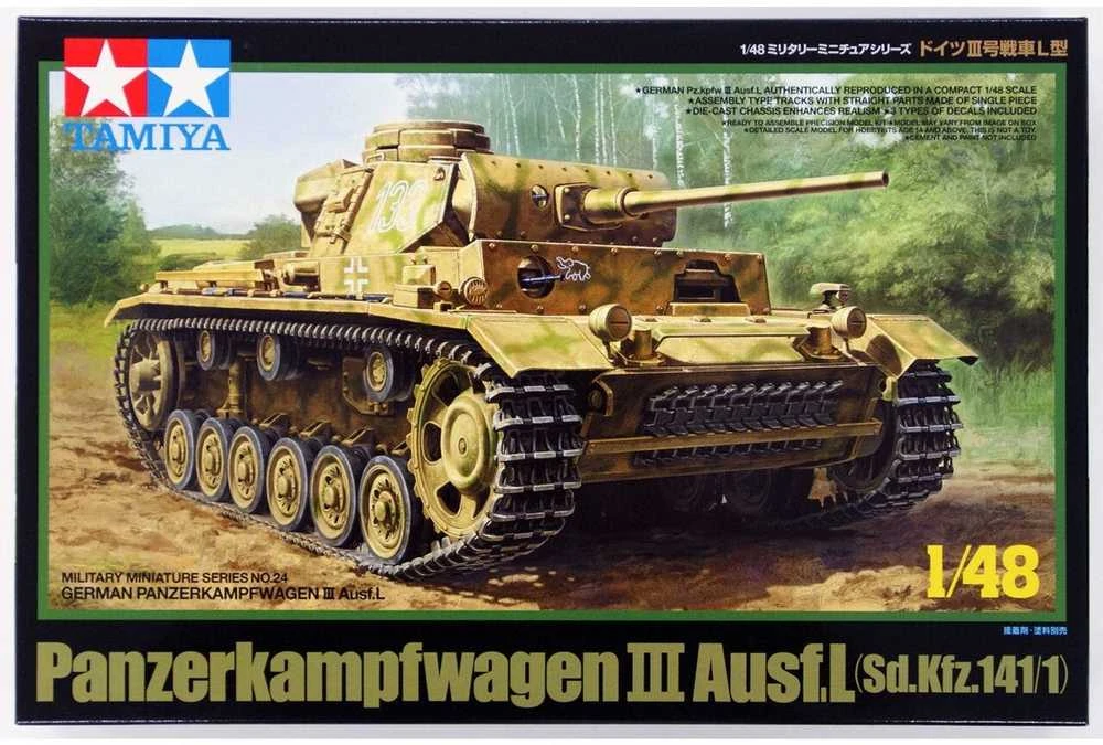 Tamiya Panzerkampfwagen III Ausf. L tanko modelis 1/48