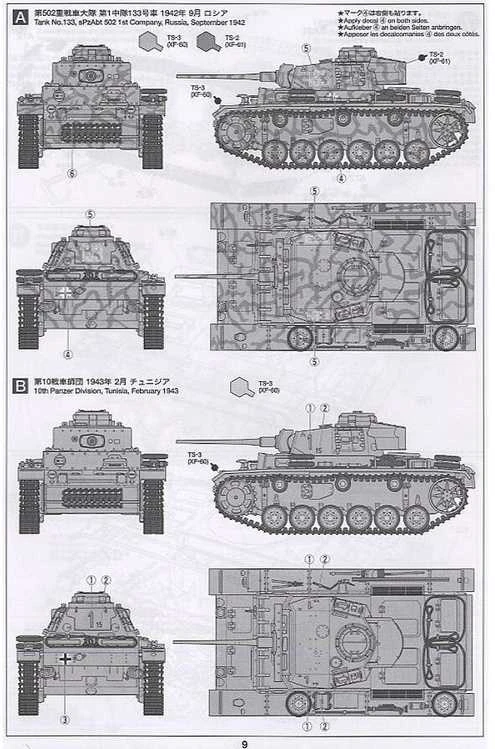 Tamiya Panzerkampfwagen III Ausf. L tanko modelis 1/48