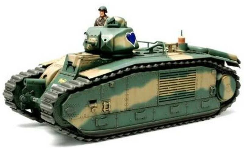 Tamiya prancūzų tankas B1 bis 1/35 plastikinis surenkamas modelis