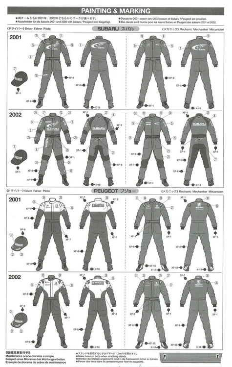 Tamiya Ralio mechanikų figūrėlių rinkinys 1/24, plastikinis modelis
