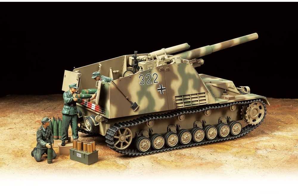 Tamiya Sd.Kfz.165 Hummel (vėlyvasis) 1/35 plastikinis surenkamas rinkinys