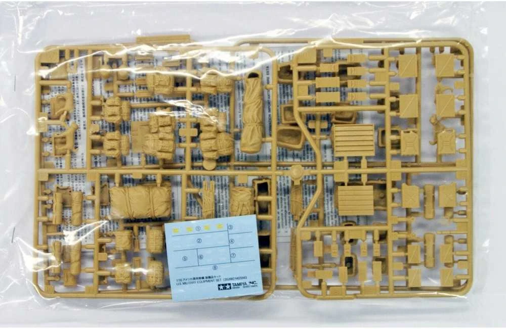 Tamiya Šiuolaikinės JAV kariuomenės ekipuotės rinkinys 1/35 (35266)