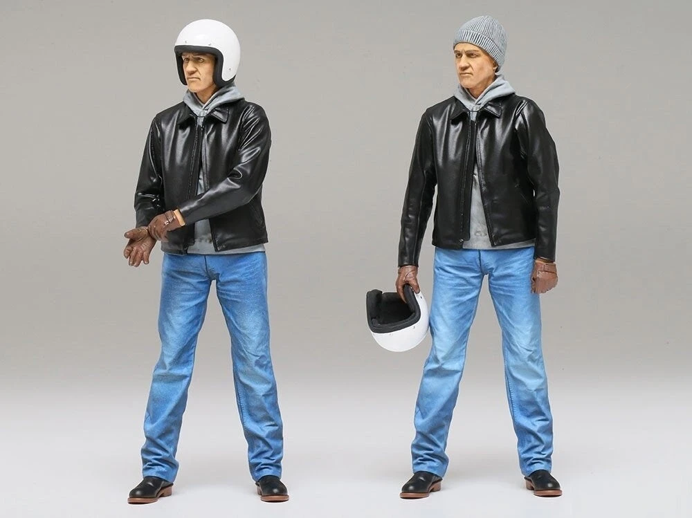 Tamiya Street Rider 1/12 plastikinis motociklininko modelis kolekcionieriams