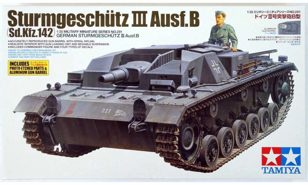 Tamiya StuG III Ausf.B 1/35 plastikinis tanko modelis
