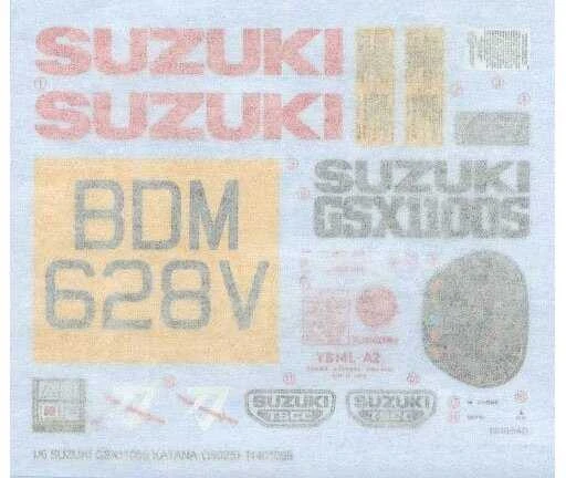 Tamiya Suzuki GSX1100S Katana 1981 1:6 surenkamas plastikinis motociklo modelis