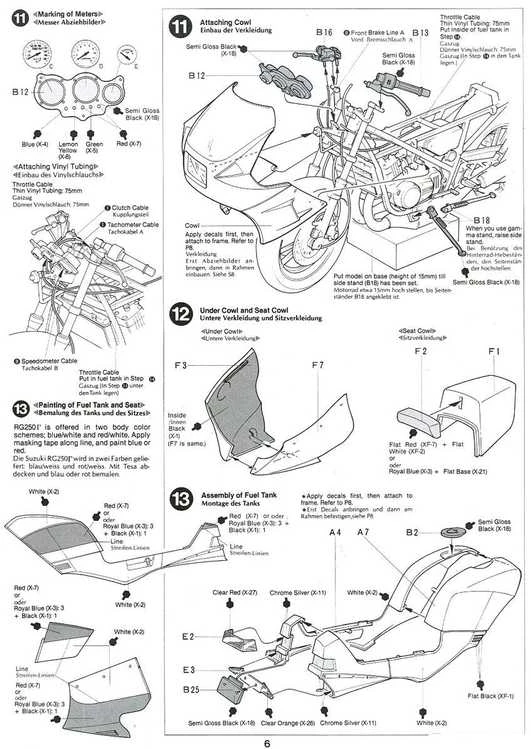 Tamiya Suzuki RG250Γ 1/12 plastikinis rinkinys su pilna komplektacija (14029)