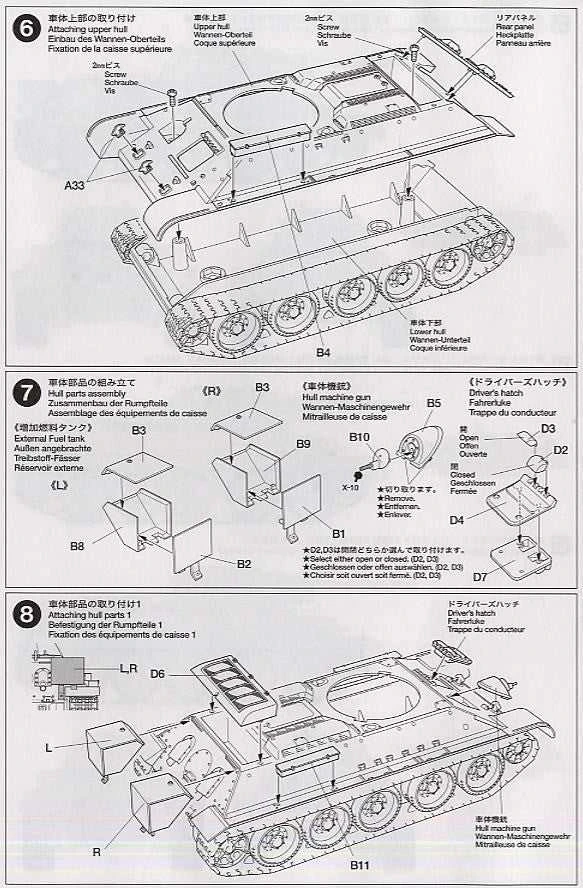 Tamiya T-34/76 1941 tankas, plastikinis modelis 1/48