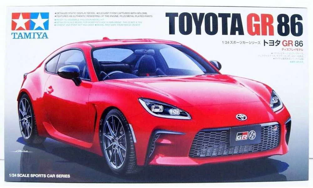 Tamiya Toyota GR 86 1/24 plastikinis surenkamas modelis 24361