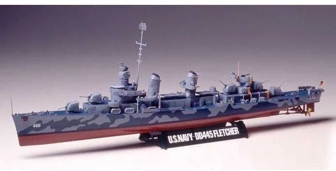 Tamiya USS Fletcher DD-445 eskadrinis minininkas 1/350