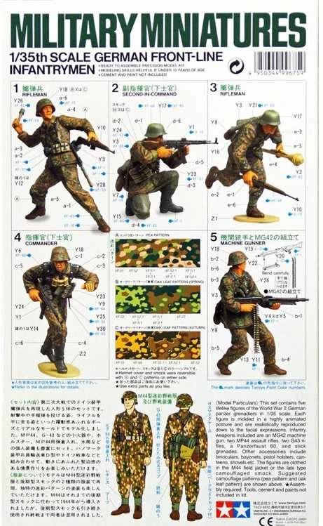 Tamiya – Vokietijos fronto pėstininkai, 1/35, 35196
