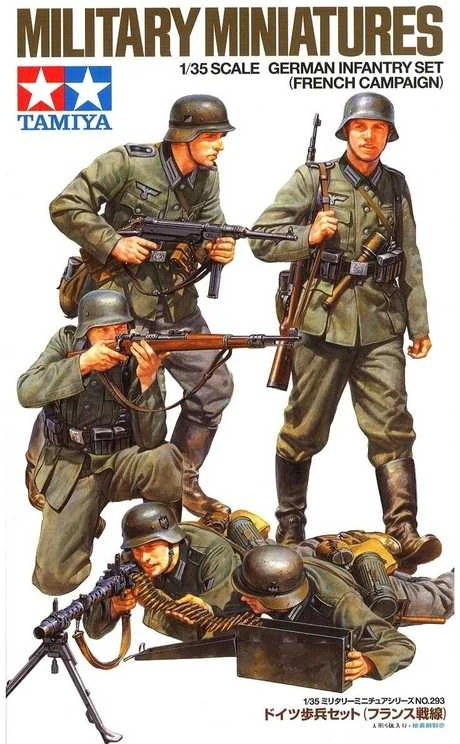 Tamiya – vokiečių pėstininkų rinkinys (Prancūzijos kampanija), 1/35, 35293
