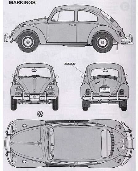 Tamiya Volkswagen Beetle 1966 plastikinis modelis 1/24