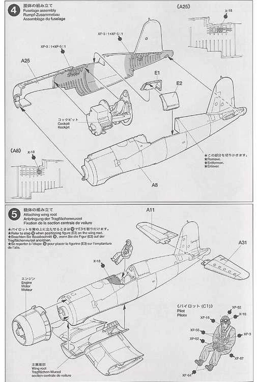 Tamiya – Vought F4U-1A Corsair, 1/48, 61070