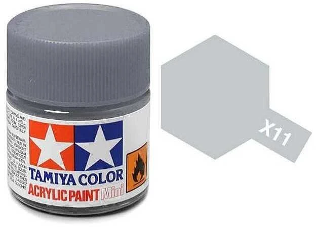 Tamiya X-11 Chromo sidabras akriliniai dažai 10 ml