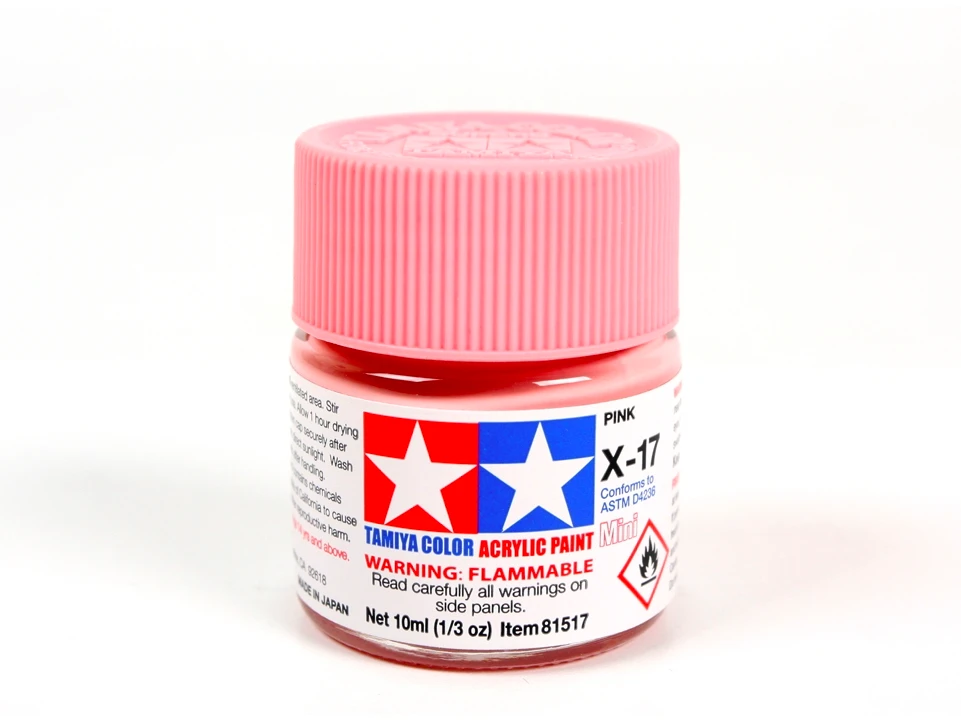 Tamiya X-17 Rožinė akriliniai dažai 10 ml