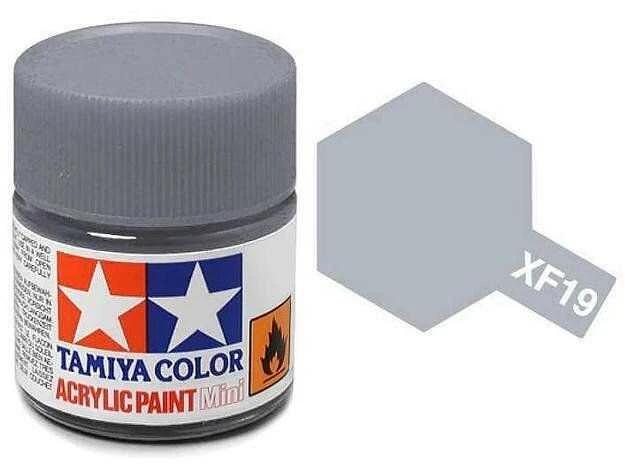 Tamiya XF-19 Sky Pilkas matiniai akriliniai dažai, 10 ml