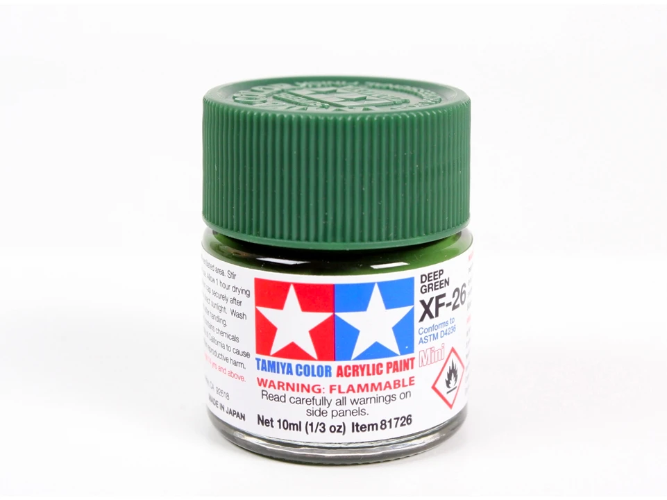 Tamiya XF-26 Deep Žalias akriliniai dažai 10 ml