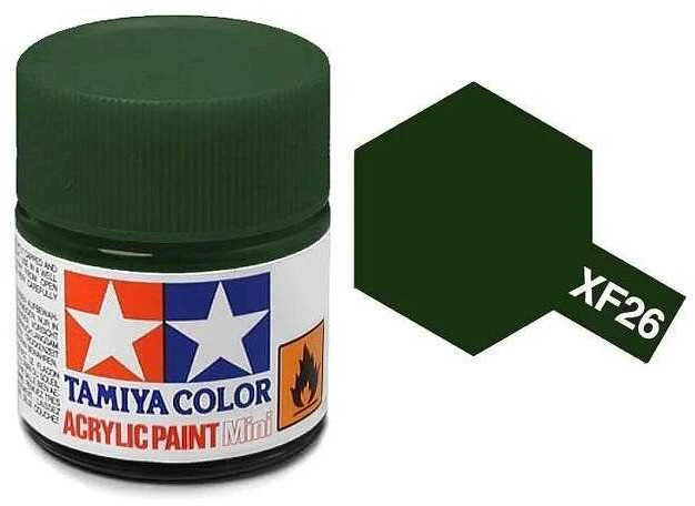 Tamiya XF-26 Deep Žalias akriliniai dažai 10 ml