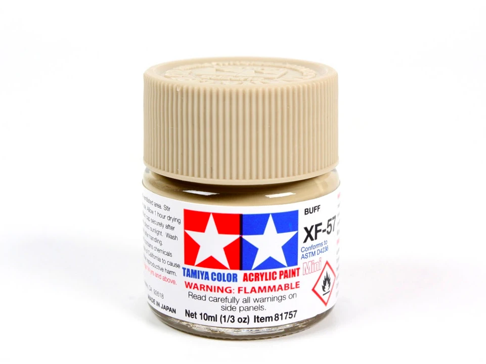 Tamiya XF-57 Buff akriliniai dažai modeliams 10 ml