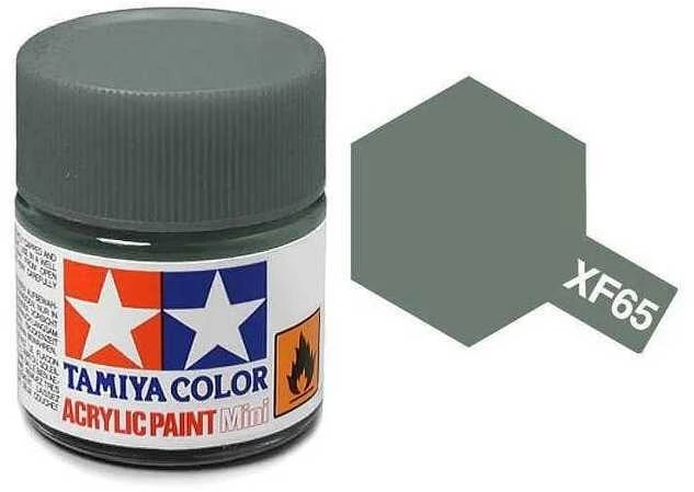 Tamiya XF-65 Field Pilkas akriliniai dažai modeliams, 10 ml
