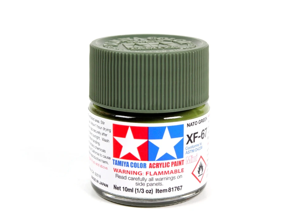 Tamiya XF-67 NATO žalia akriliniai dažai 10 ml