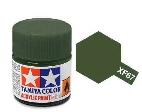 Tamiya XF-67 NATO žalia akriliniai dažai 10 ml