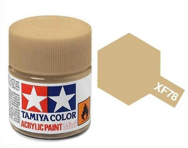 Tamiya XF-78 akriliniai dažai – medinio denio smėlio, 10 ml