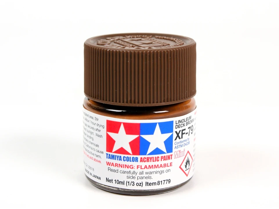 Tamiya XF-79 Linoleum Deck Brown akriliniai dažai, 10 ml